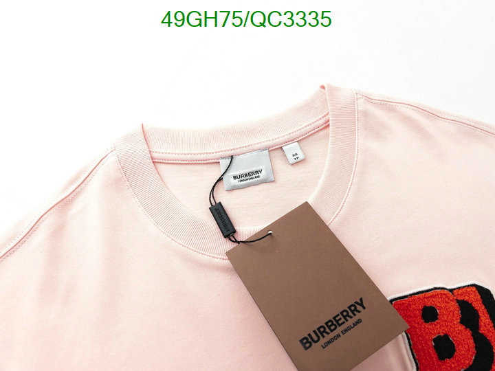 Burberry-Clothing Code: QC3335 $: 49USD