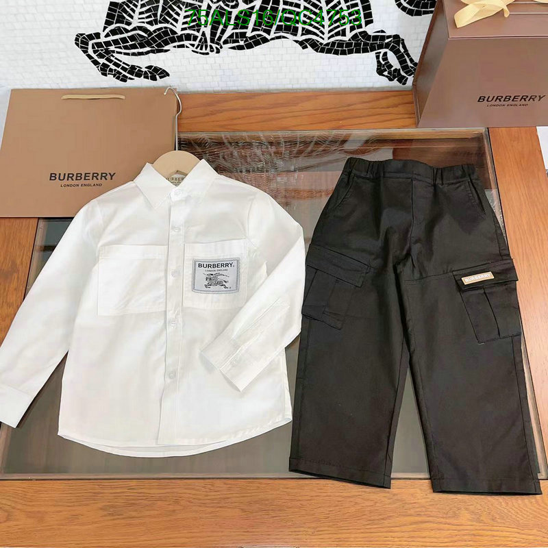 Burberry-Kids clothing Code: QC4753 $: 75USD