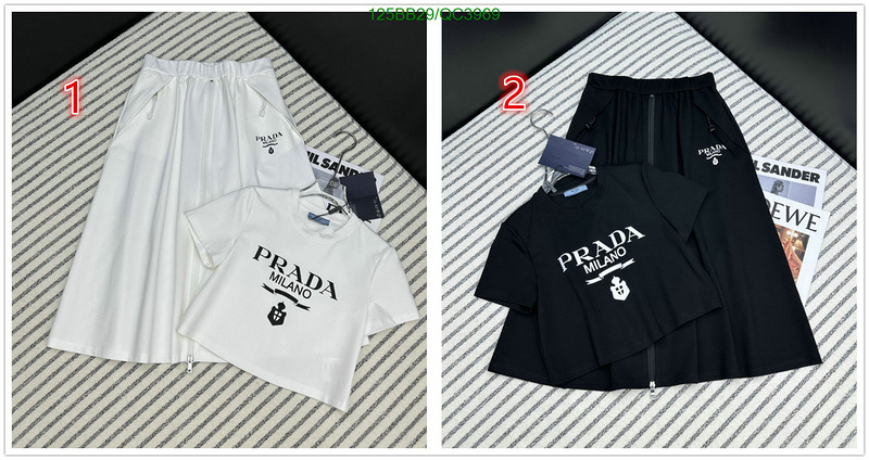 Prada-Clothing Code: QC3969 $: 125USD