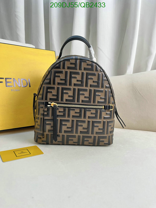 Backpack-Fendi Bag(Mirror Quality) Code: QB2433 $: 209USD