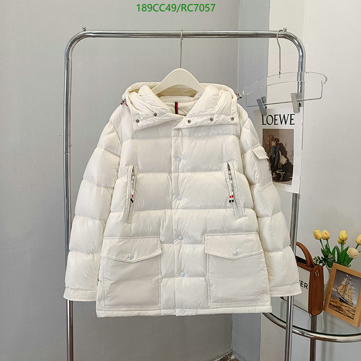 Moncler-Down jacket Men Code: RC7057 $: 189USD