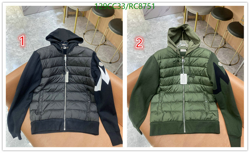 Moncler-Down jacket Women Code: RC8751 $: 129USD