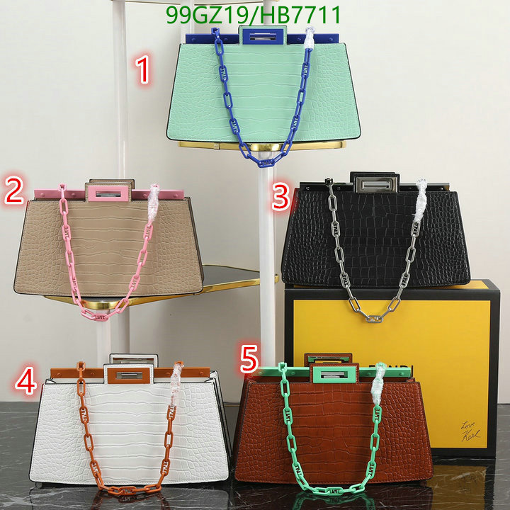 Handbag-Fendi Bag(4A) Code: HB7711 $: 99USD