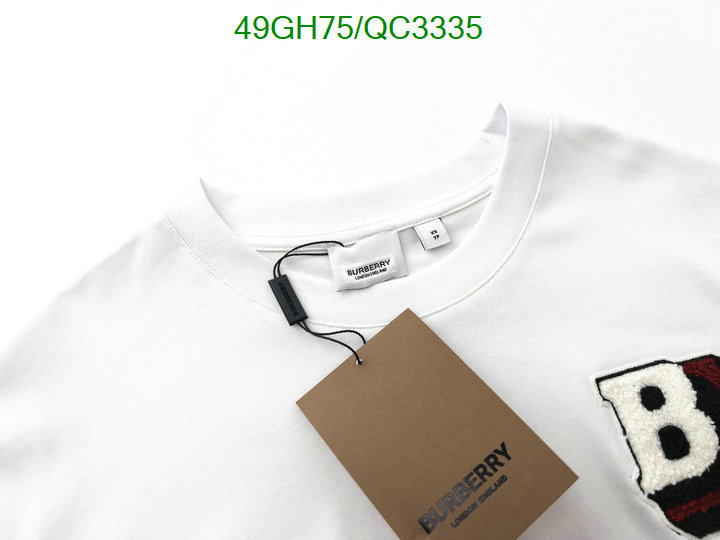 Burberry-Clothing Code: QC3335 $: 49USD