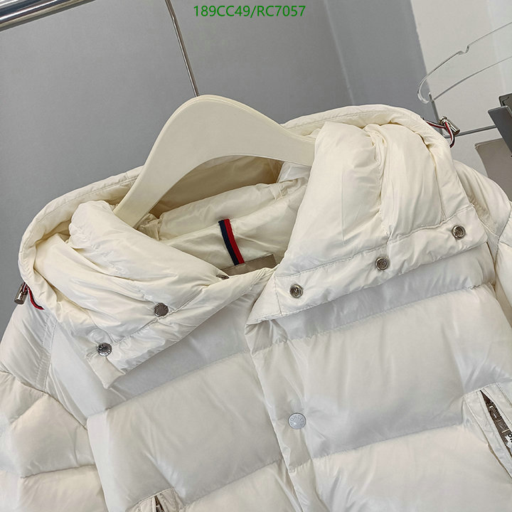 Moncler-Down jacket Men Code: RC7057 $: 189USD