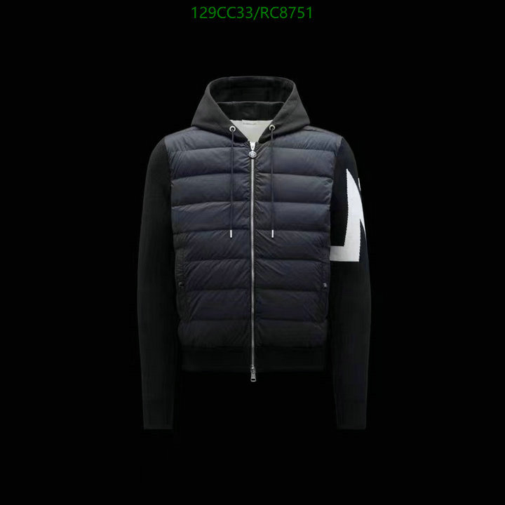 Moncler-Down jacket Men Code: RC8751 $: 129USD