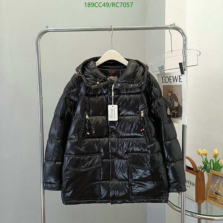 Moncler-Down jacket Men Code: RC7057 $: 189USD