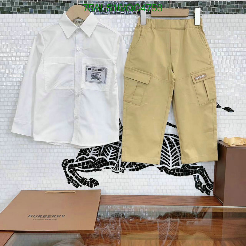 Burberry-Kids clothing Code: QC4753 $: 75USD