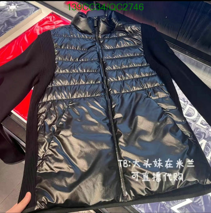 Moncler-Down jacket Men Code: QC2746 $: 139USD