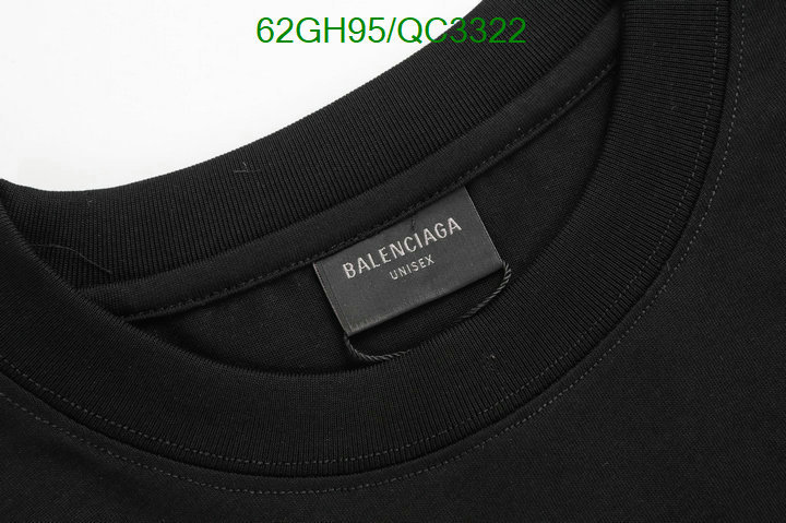 Balenciaga-Clothing Code: QC3322 $: 62USD