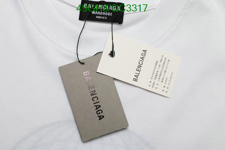 Balenciaga-Clothing Code: QC3317 $: 49USD