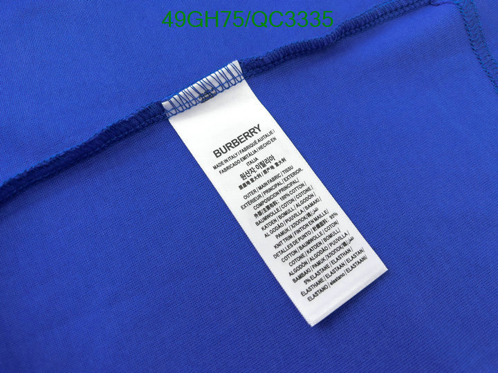 Burberry-Clothing Code: QC3335 $: 49USD