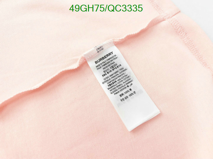Burberry-Clothing Code: QC3335 $: 49USD