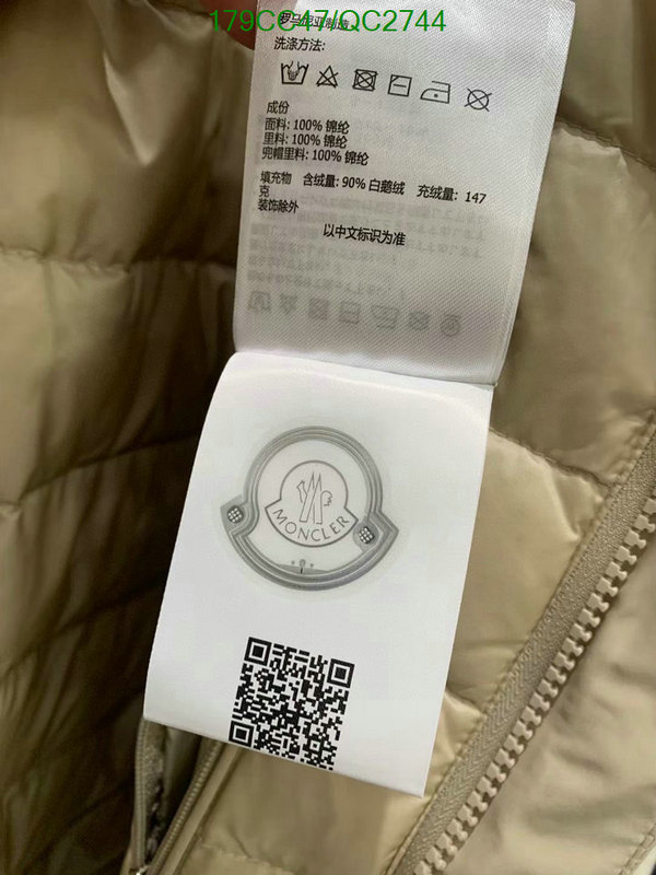 Moncler-Down jacket Men Code: QC2744 $: 179USD