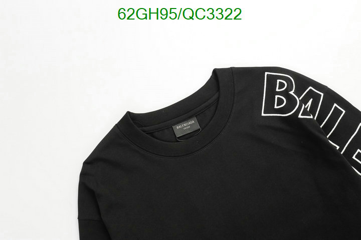 Balenciaga-Clothing Code: QC3322 $: 62USD