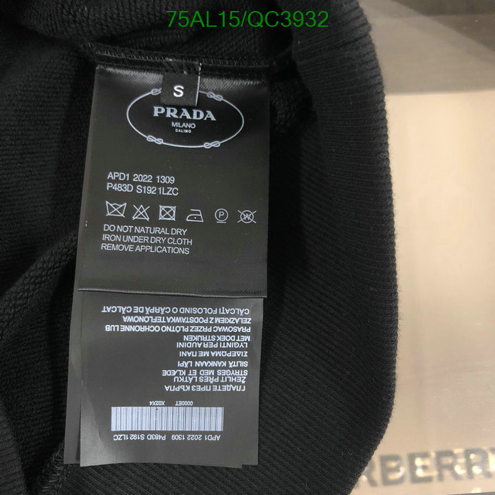 Prada-Clothing Code: QC3932 $: 75USD