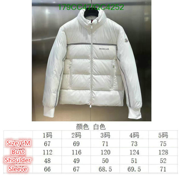 Moncler-Down jacket Women Code: QC4252 $: 179USD
