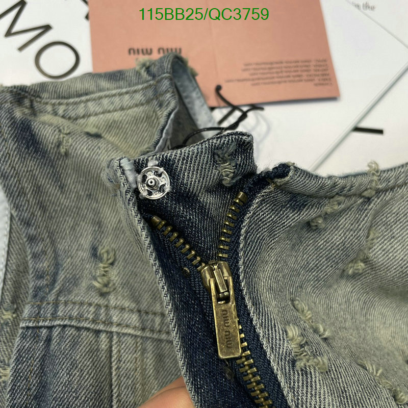MIUMIU-Clothing Code: QC3759 $: 115USD