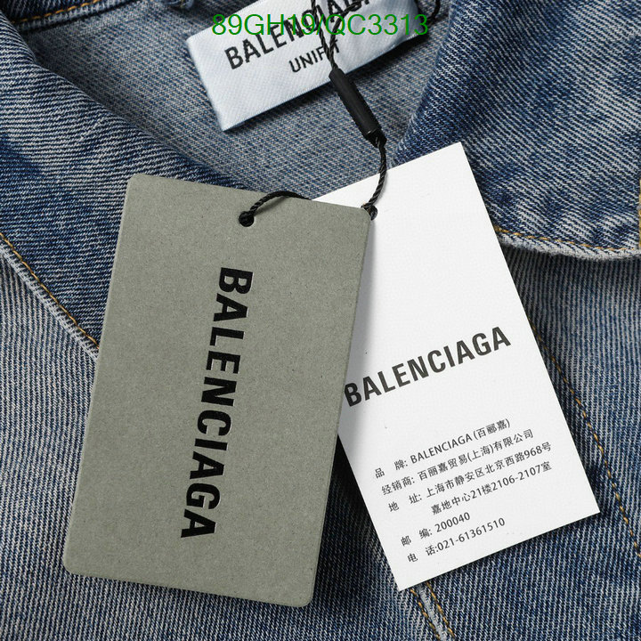 Balenciaga-Clothing Code: QC3313 $: 89USD