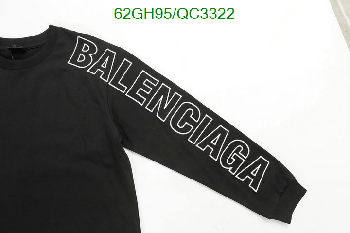 Balenciaga-Clothing Code: QC3322 $: 62USD