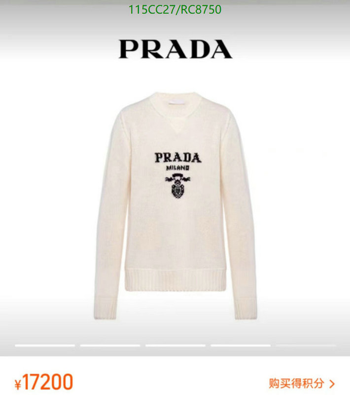 Prada-Clothing Code: RC8750 $: 115USD