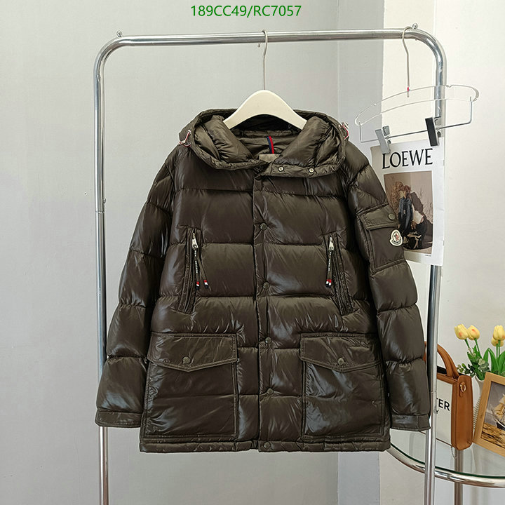 Moncler-Down jacket Men Code: RC7057 $: 189USD