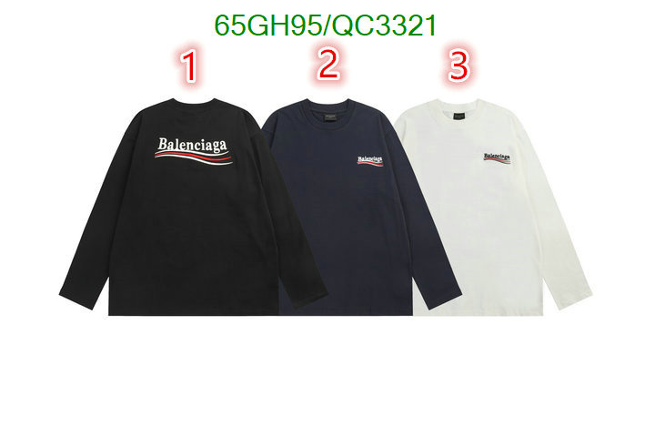 Balenciaga-Clothing Code: QC3321 $: 65USD