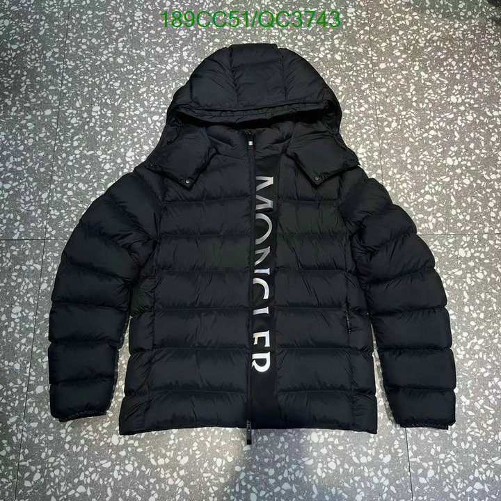 Moncler-Down jacket Men Code: QC3743 $: 189USD