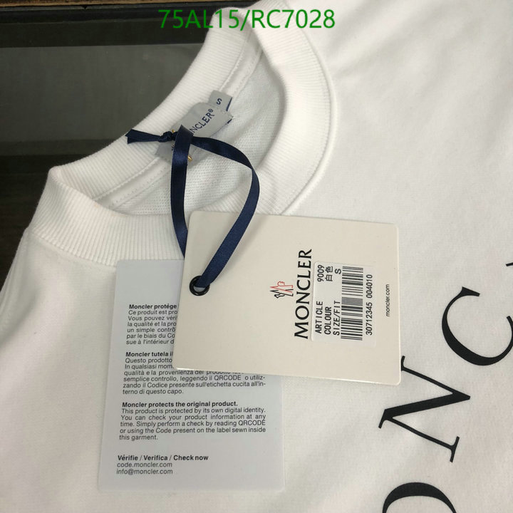 Moncler-Clothing Code: RC7028 $: 75USD