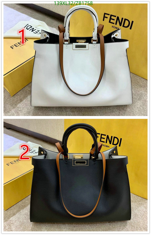 Handbag-Fendi Bag(4A) Code: ZB1758 $: 139USD