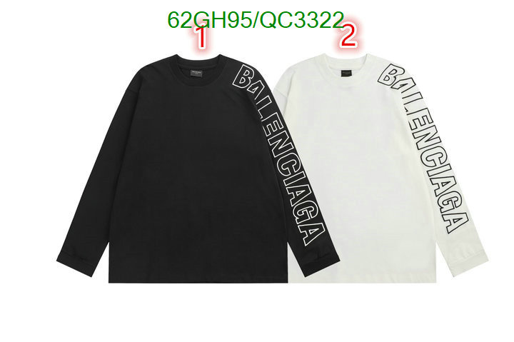 Balenciaga-Clothing Code: QC3322 $: 62USD