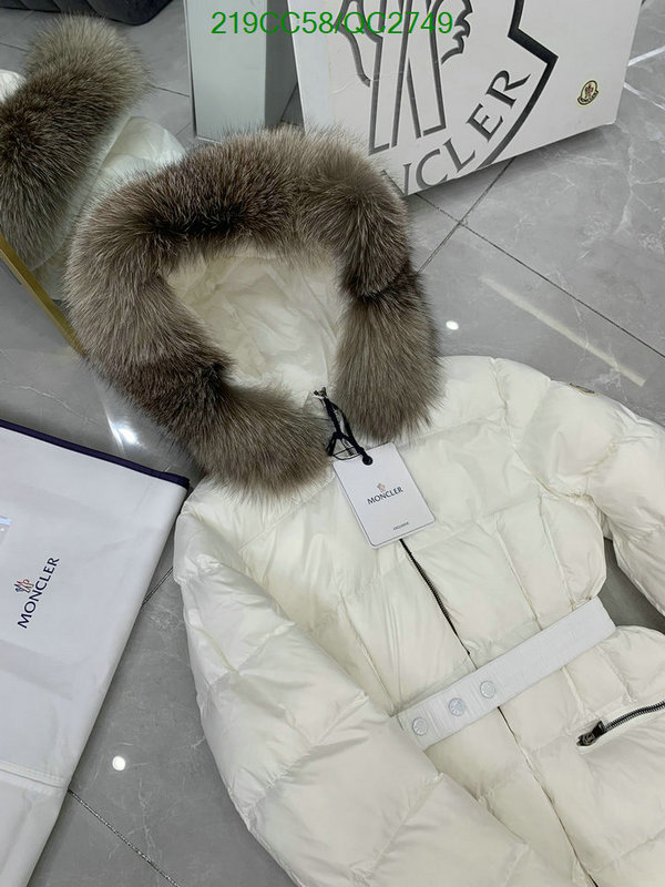 Moncler-Down jacket Women Code: QC2749 $: 219USD