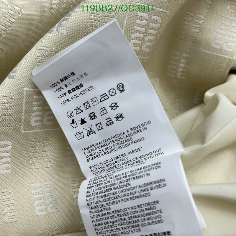 MIUMIU-Clothing Code: QC3911 $: 119USD