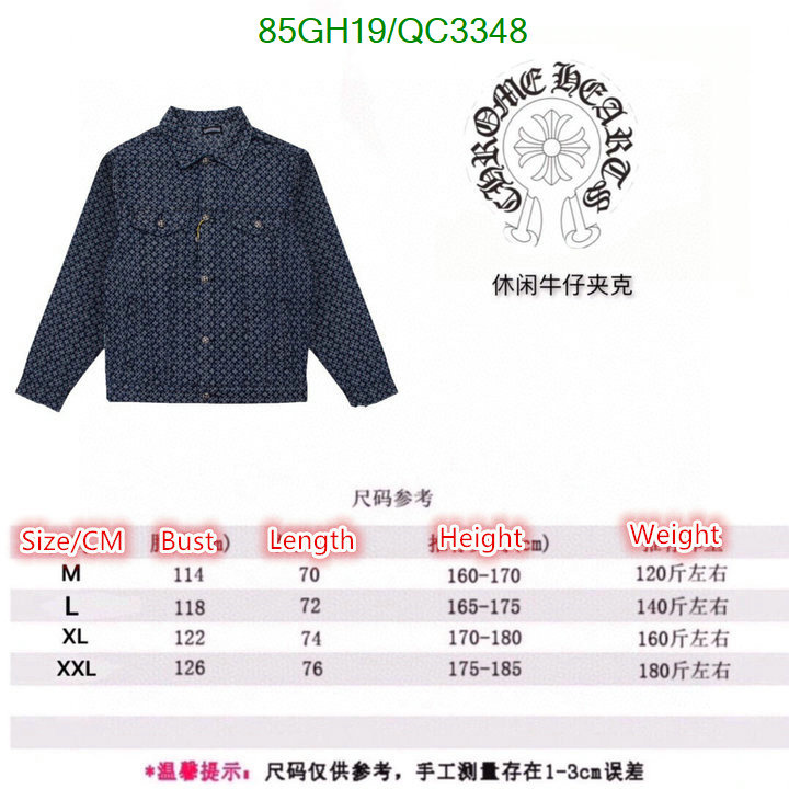 Chrome Hearts-Clothing Code: QC3348 $: 85USD