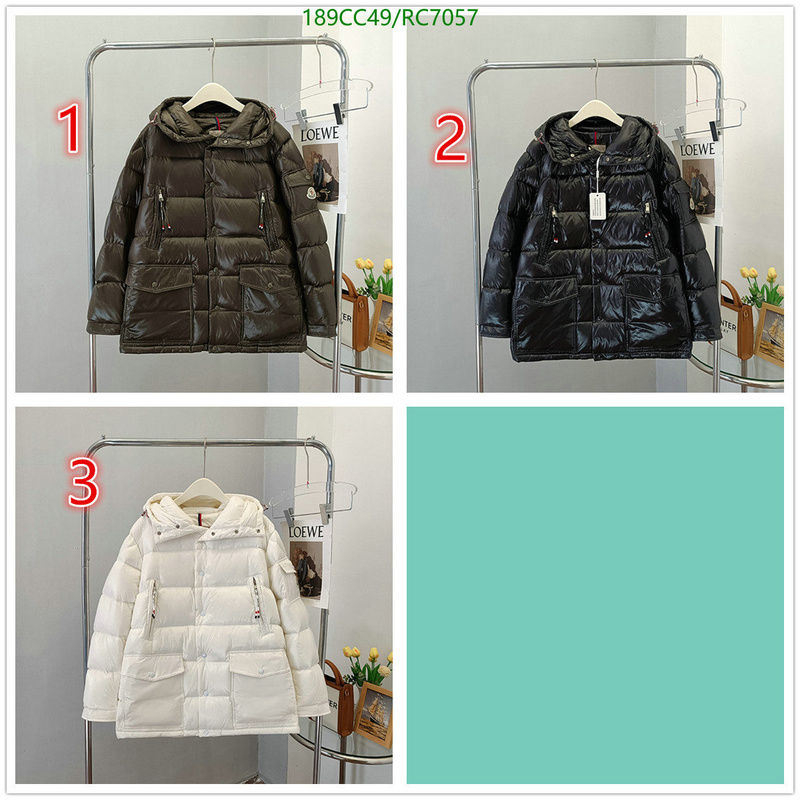 Moncler-Down jacket Men Code: RC7057 $: 189USD