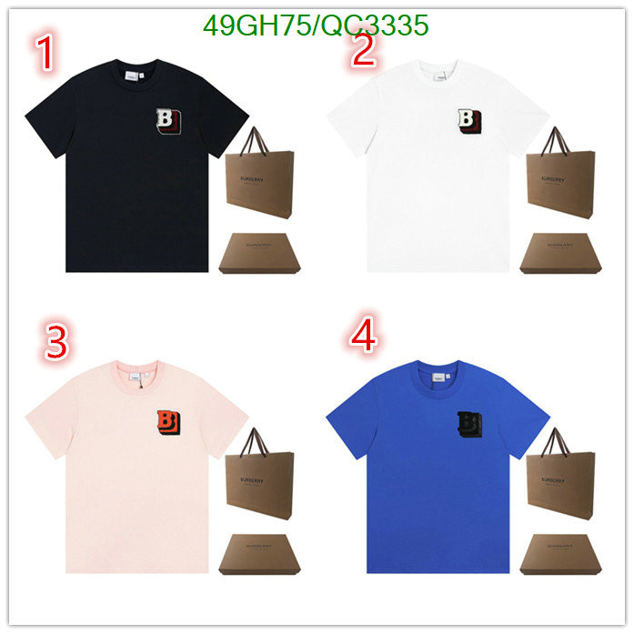 Burberry-Clothing Code: QC3335 $: 49USD