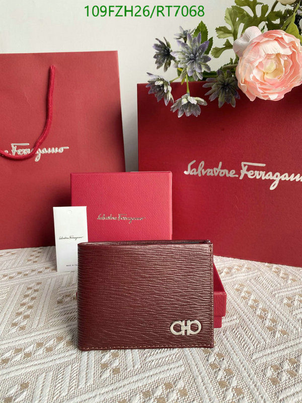 Ferragamo-Wallet Mirror Quality Code: RT7068 $: 109USD