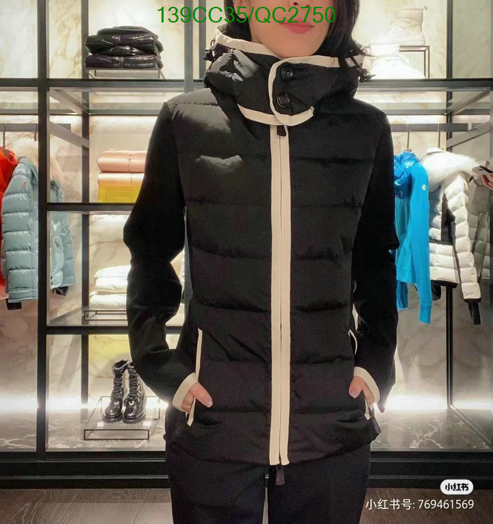 Moncler-Down jacket Women Code: QC2750 $: 139USD