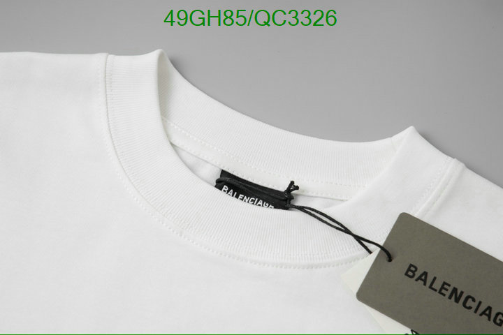 Balenciaga-Clothing Code: QC3326 $: 49USD