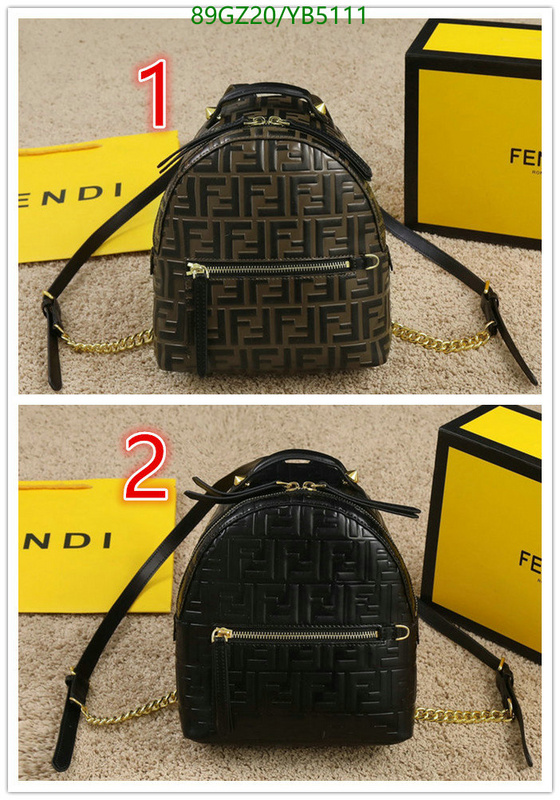 Backpack-Fendi Bag(4A) Code: YB5111 $: 89USD