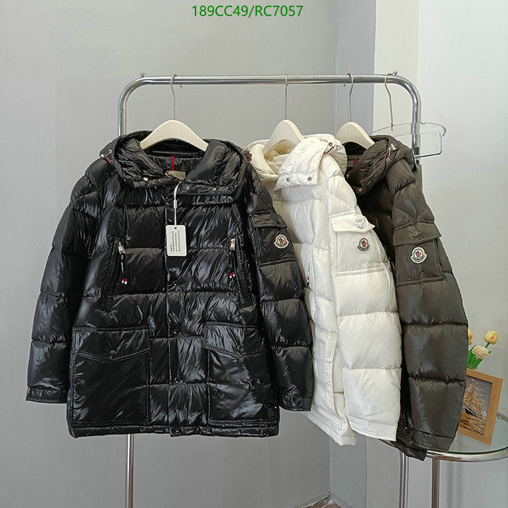 Moncler-Down jacket Men Code: RC7057 $: 189USD