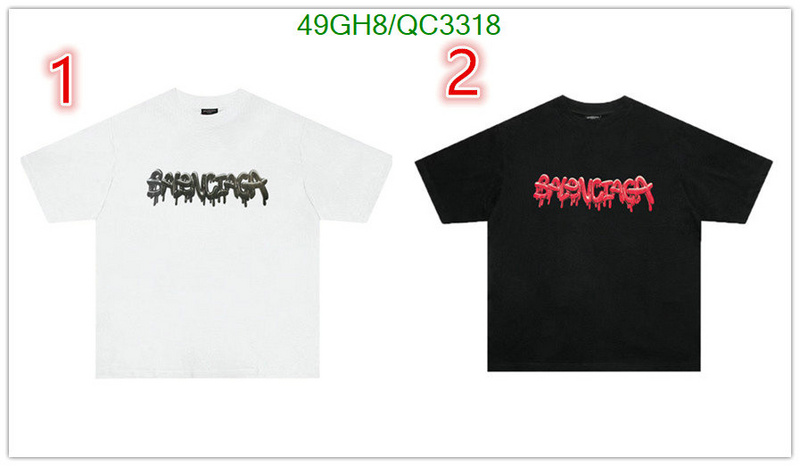 Balenciaga-Clothing Code: QC3318 $: 49USD