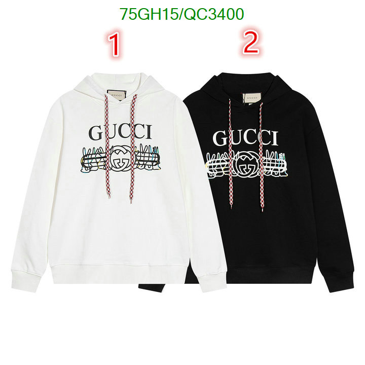 Gucci-Clothing Code: QC3400 $: 75USD