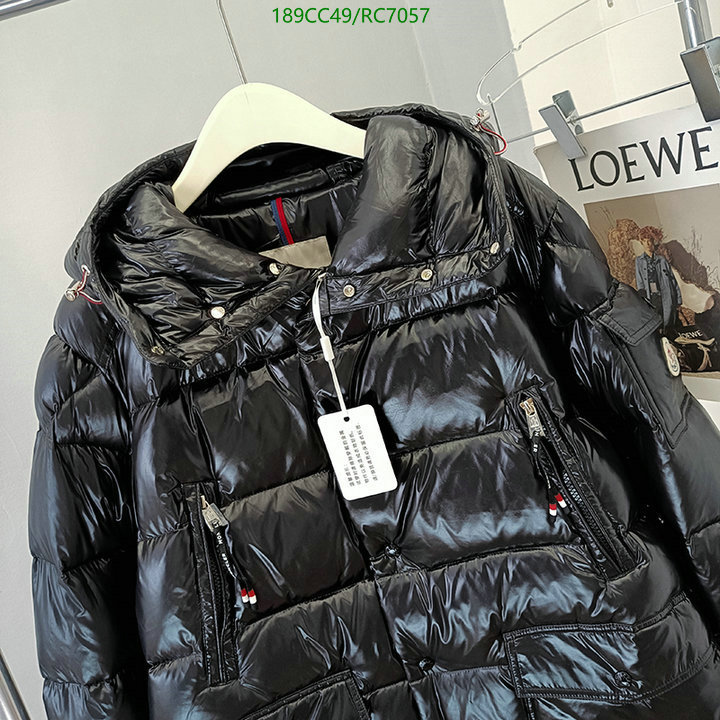 Moncler-Down jacket Men Code: RC7057 $: 189USD