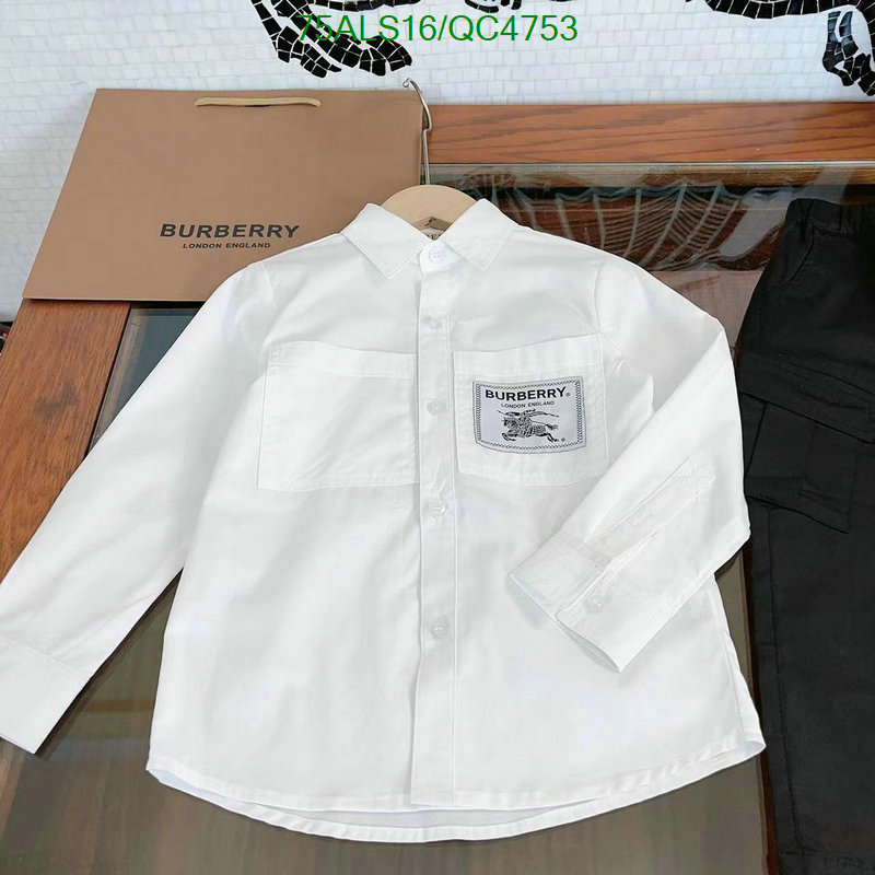 Burberry-Kids clothing Code: QC4753 $: 75USD