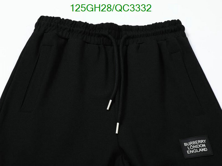 Burberry-Clothing Code: QC3332 $: 125USD
