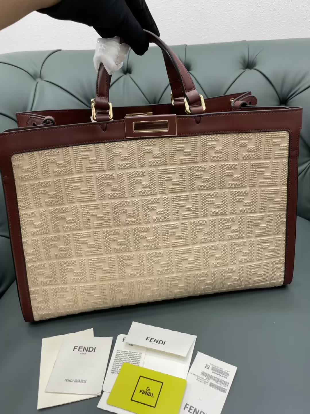 Peekaboo-Fendi Bag(Mirror Quality) Code: LB7124 $: 369USD