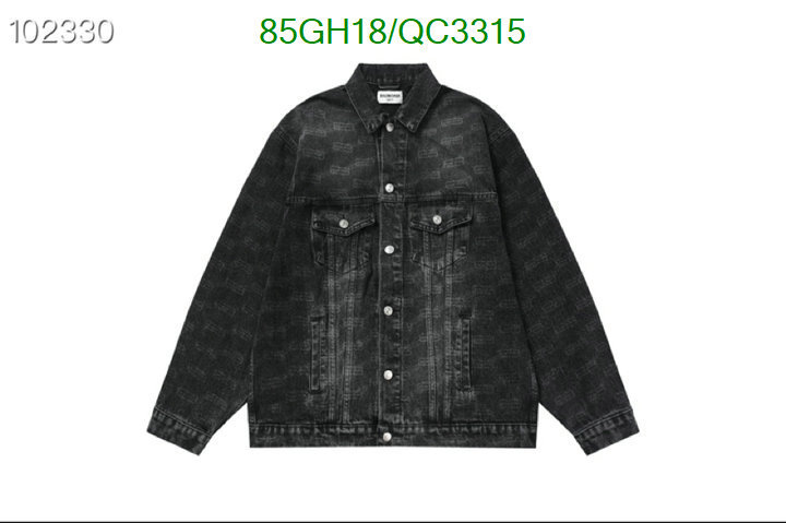 Balenciaga-Clothing Code: QC3315 $: 85USD
