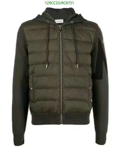 Moncler-Down jacket Men Code: RC8751 $: 129USD