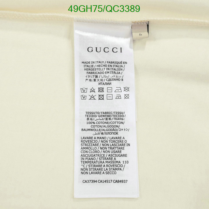 Gucci-Clothing Code: QC3389 $: 49USD